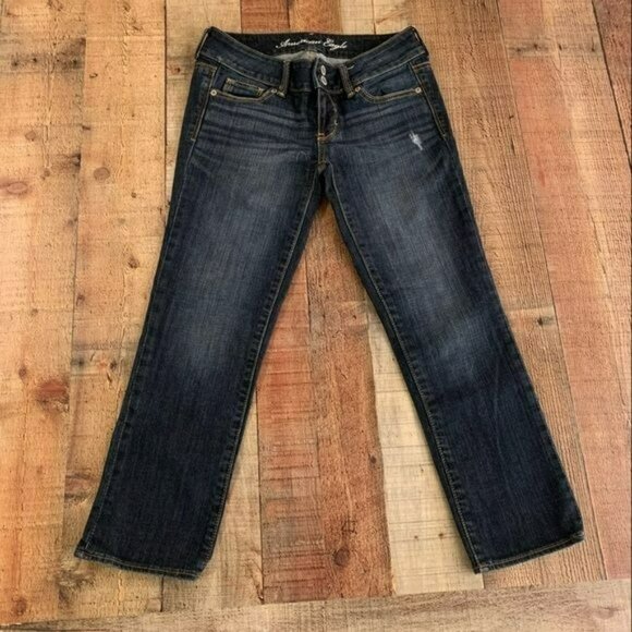 American Eagle Outfitters Denim - American eagle womens artist cropped straight leg denim jeans - 4